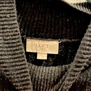 Loft grey sweater xs